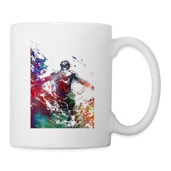 Schwimmer Sport Kunst #swimmer #sport - Tasse - Weiß - Rechts