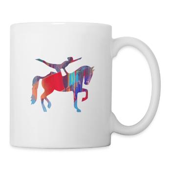 voltigieren,pferdesport,pferde,graffiti - Tasse - Weiß - Rechts