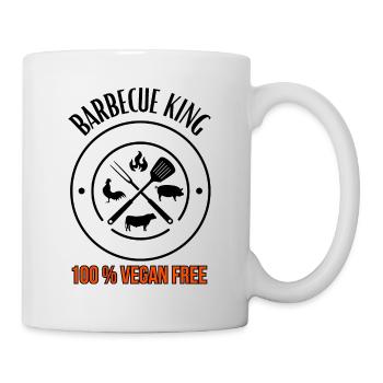 Barbecue King -100% Vegan Free - Grill & BBQ - Mug - white - Right