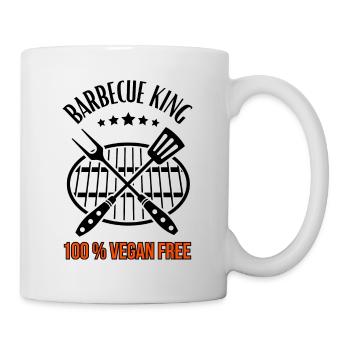 Barbecue King -100% Vegan Free - Grill & BBQ - Mug - white - Right