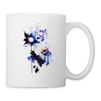 Flowers,Abstract Flowers,Planets,Stars,Watercolor - Mug - white - Right