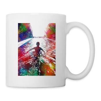 Swimming sport art #swimmer #sport - Mug - white - Right