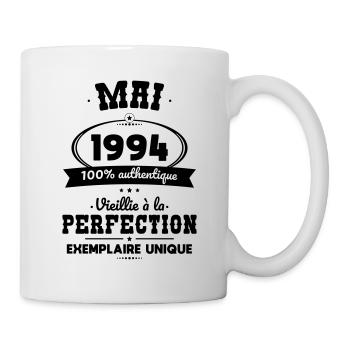 Anniversaire 30 ans - Mai 1994 Perfection - Mug blanc - blanc - Droite