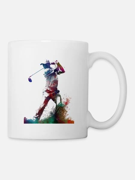Golf player sport #golf #sport - Mug - white