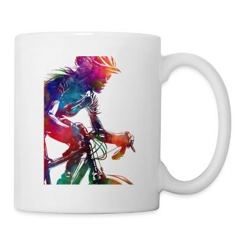 Cycling #cycling #sport #bike - Mug - white - Right