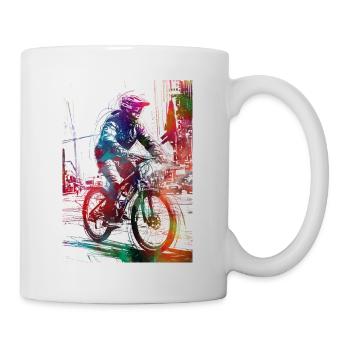 Citybike Sport Kunst #bike - Tasse - Weiß - Rechts