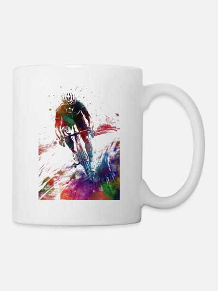 Cyclisme #cycling #sport #bike - Mug blanc - blanc