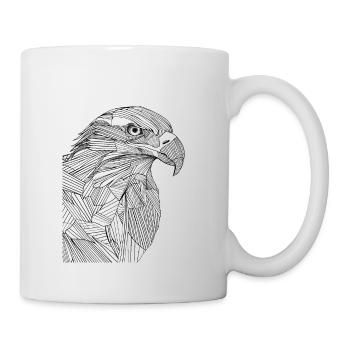 Lines art eagle #eagle - Mug - white - Right
