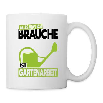 All I need is gardening - Mug - white - Right