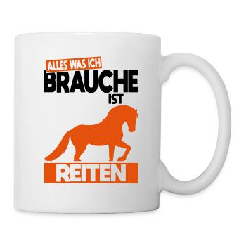 All I Need Is Riding - Gift Idea - Mug - white - Right