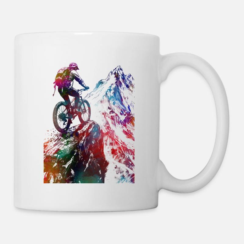 Cyclisme Article de sport à vélo #cycling #sport #biking - Mug blanc - blanc