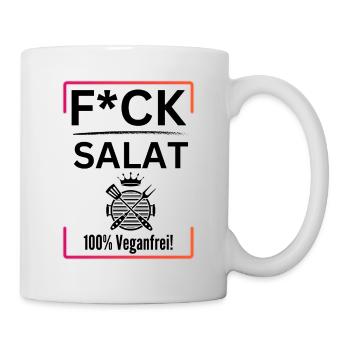FCK Salat-100% Veganfrei-BBQ FCK Salat - Tasse - Weiß - Rechts