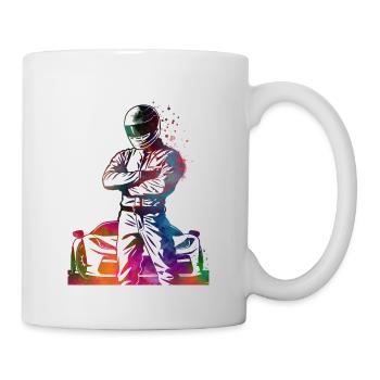 Voiture de course #racing #sport - Mug blanc - blanc - Droite