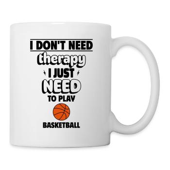 Besoin de jouer au basket-ball - Mug blanc - blanc - Droite
