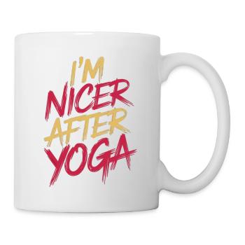 I'm Nicer After Yoga 13 - Tasse - Weiß - Rechts