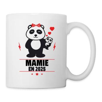 mamie en 2025,Bientôt Mamie,Annonce Grossesse,Bébé - Mug blanc - blanc - Droite