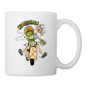 Rumgurken - Tasse - Weiß - Rechts