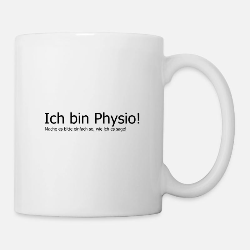 Physiotherapeut Geschenkidee lustig Spruch Masseur - Tasse - Weiß