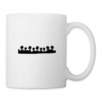 Grass Line Symbol Shape Flowers Flower - Mug - white - Right