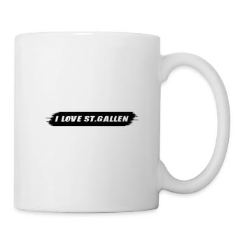 i love St. Gallen | Storm Effekt | Vectorgraphic - Tasse - Weiß - Rechts