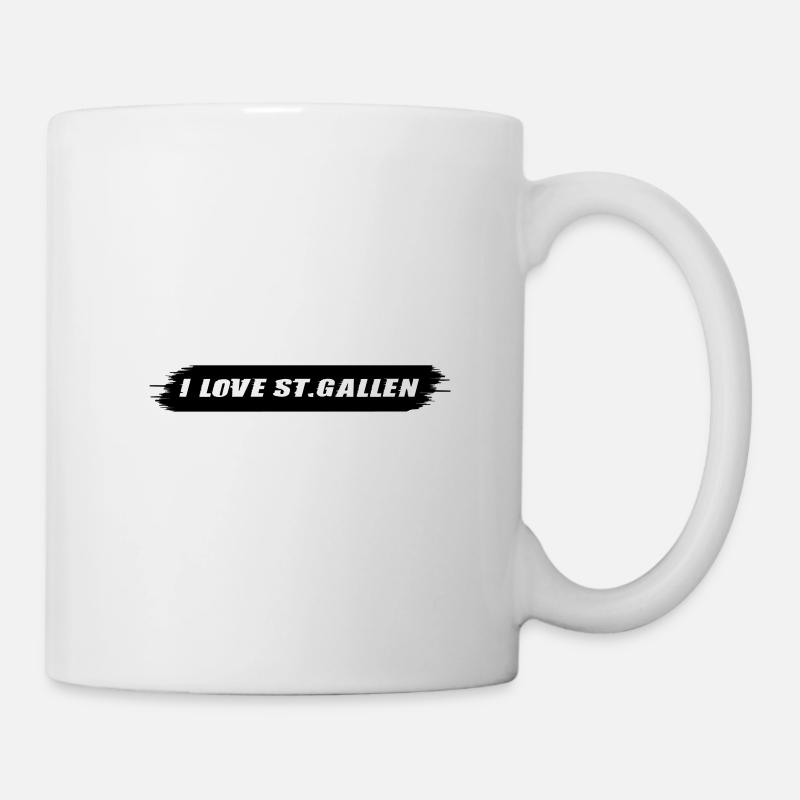 i love St. Gallen | Storm Effekt | Vectorgraphic - Tasse - Weiß