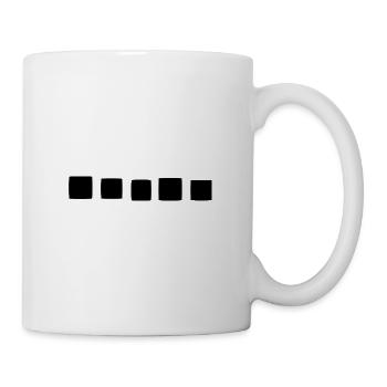 viereck quadrat symbol formen - Tasse - Weiß - Rechts
