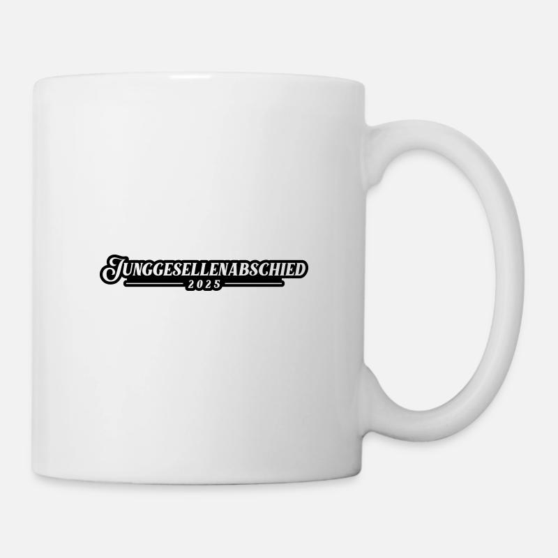 Enterrement de vie de garçon 2025 Enterrement de vie de garçon - Mug blanc - blanc