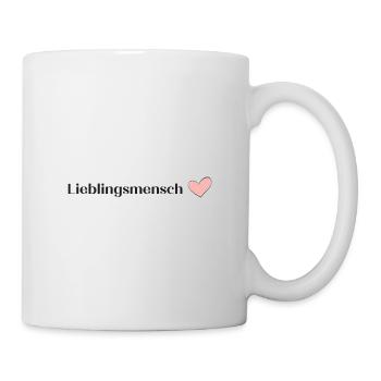 Lieblingsmensch schönes Desing - Tasse - Weiß - Rechts
