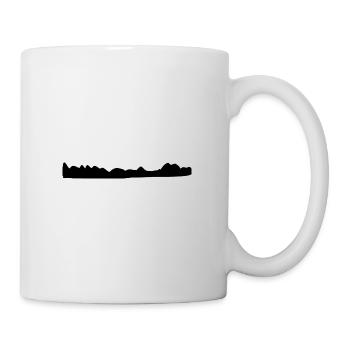 linie symbol form hügel - Tasse - Weiß - Rechts