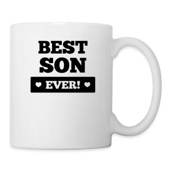 Best son ever - Tasse - Weiß - Rechts