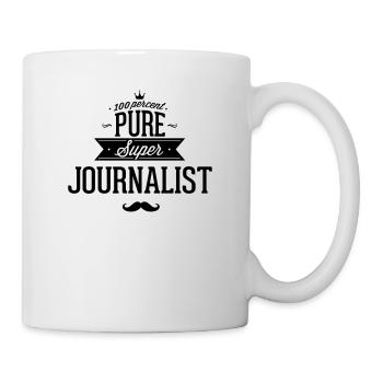 100 Prozent Journalist - Tasse - Weiß - Rechts