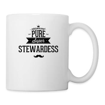 Zu 100% super Steward - Tasse - Weiß - Rechts