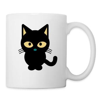KATZE KATZEN STUBENTIGER HAUSTIER GESCHENK T-SHIRT - Tasse - Weiß - Rechts