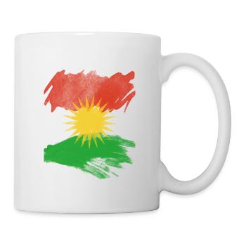 Kurdistan flag, Kurdistan flag - Mug - white - Right