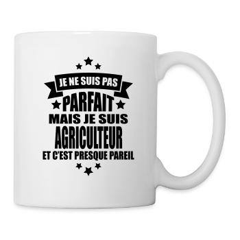 je ne suis pas parfait mais je suis agriculteur - Mug blanc - blanc - Droite