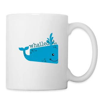 friendly whale - Mug - white - Right