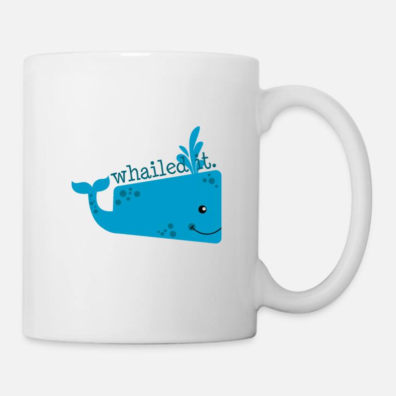 freundlicher Wal - Tasse - Weiß