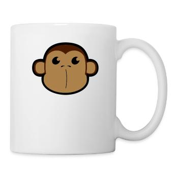 Face, Shimpanse, monkey, monkey head 3 c - Mug - white - Right
