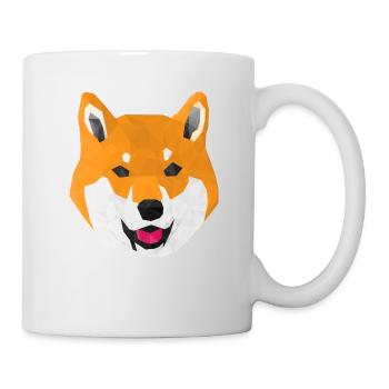 Shiba Hund - Tasse - Weiß - Rechts