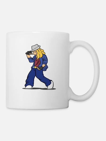 Cool Hip Hop Girl - Mug blanc - blanc