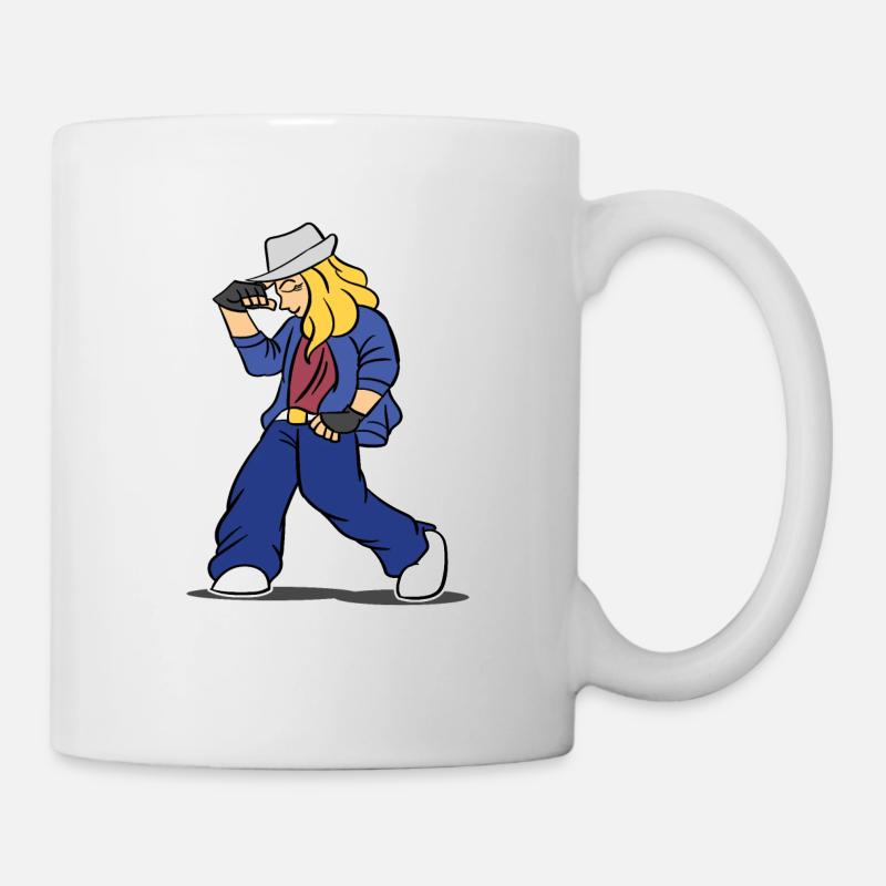 Cooles Hip Hop Mädchen - Tasse - Weiß
