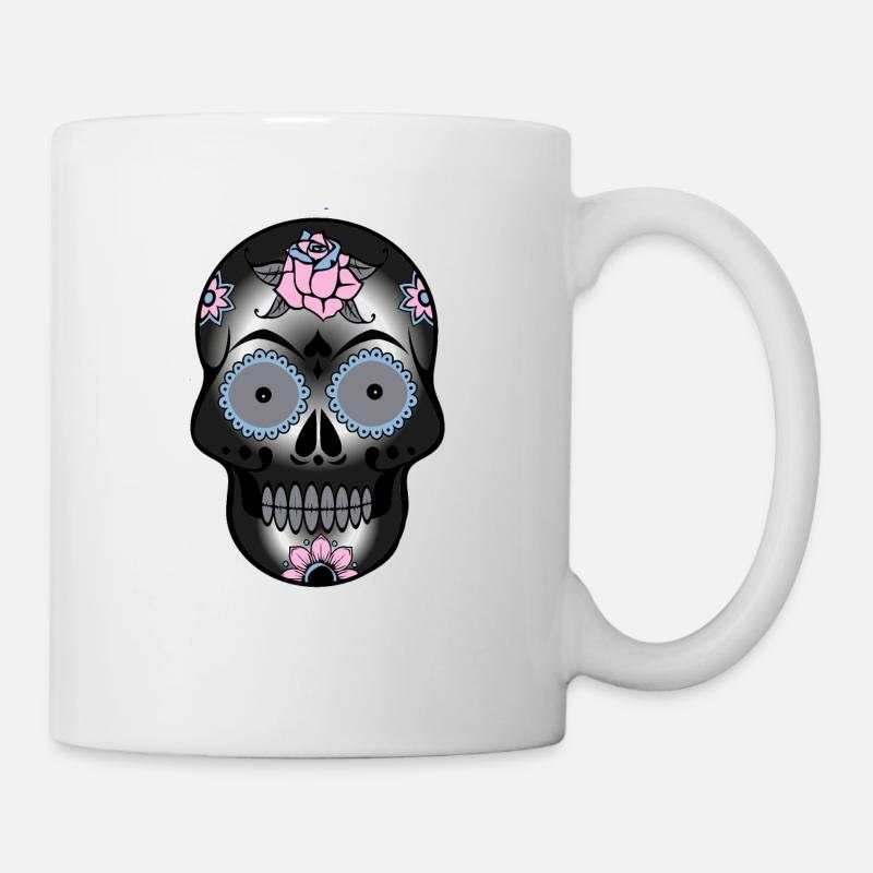 Skull - Tasse - Weiß