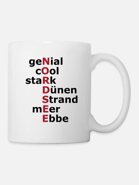 Nordsee - Tasse - Weiß