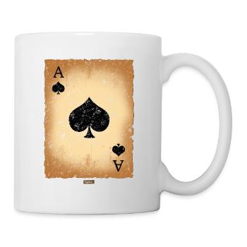 Playing Card Spades Ace HARIZ Carnival Kostuem Koeln - Mug - white - Right