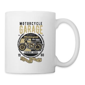 Motorrad - Tasse - Weiß - Rechts