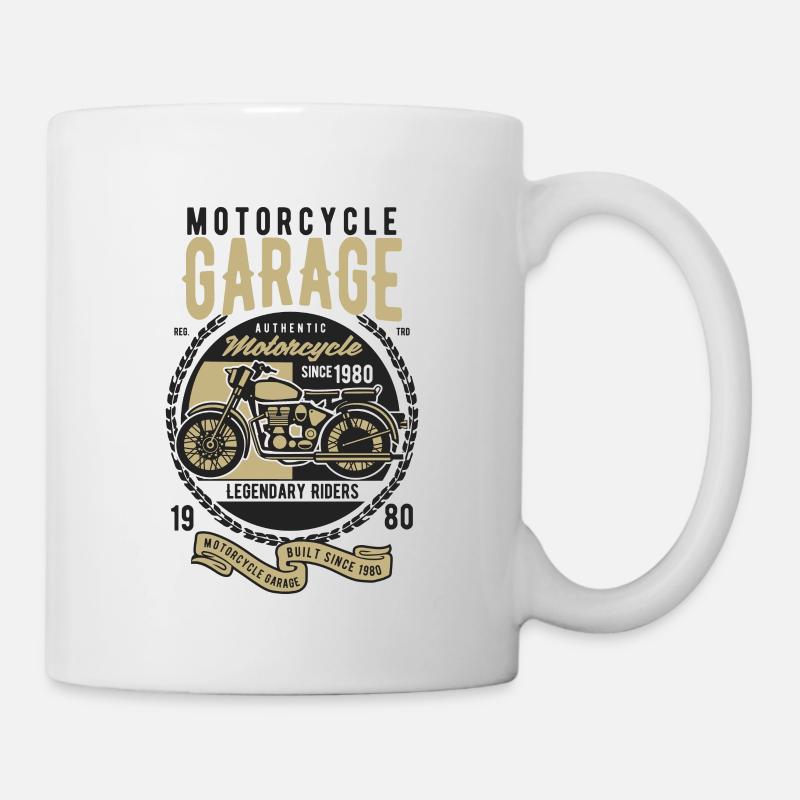 moto - Mug blanc - blanc