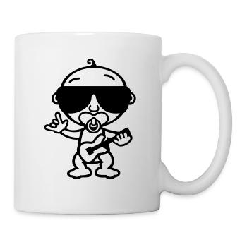 Cool Rock Baby (SW) - Tasse - Weiß - Rechts