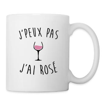 J'peux pas j'ai rosé - Mug blanc - blanc - Droite