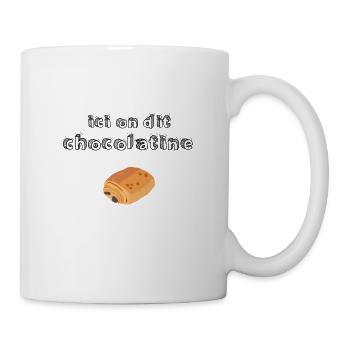 Here we say chocolatine - Mug - white - Right
