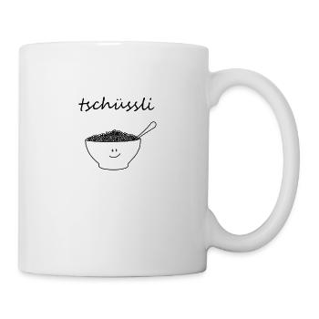 Tschüssli Müsli - Tasse - Weiß - Rechts